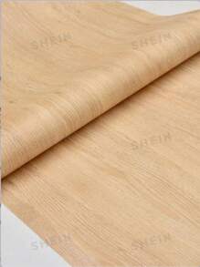 1 卷仿古木纹壁纸，防水自粘可移除乡村木纹壁纸，棕色 - 卡其色 - 查看 4