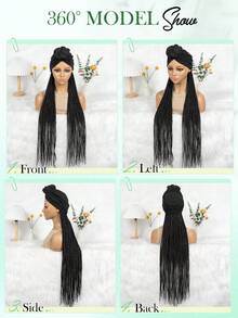 30 英寸编织假发带头带，时尚编织假发头带式假发，易于打理的女士假发头带 - 彩色 - 查看 9