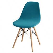 Bộ 1/2 bọc ghế quầy bar bằng nhung màu trơn, có thể tháo rời và giặt được, bọc ghế không tay vịn, phù hợp cho tiệc, nhà ở, khách sạn. - Màu xanh ngọc - Xem 9