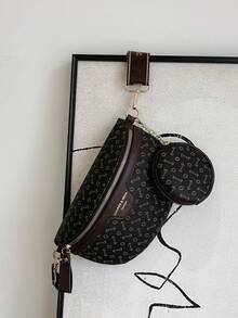 2件套时尚花卉图案腰包和零钱包 - 彩色 - 查看 4