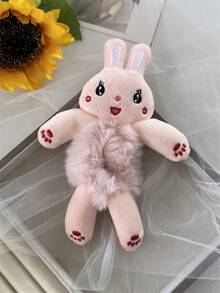 1pc/2pcs Women Cute Cartoon Big-Eyed Green Frog Plush Hair Scrunchies, Funny Hair Ties For Ponytail, Buns, Daily Outfit Styling, Autumn/Winter Scrunchy Hair Ties Hair Accessories Head Accessories - Green - View 14