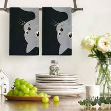 Towels, Cat Hand Towels, Dish Cloths, Cleaning Cloths, Towels, Handkerchiefs, Decorative Towels - Perfect Accents For Kitchen And Dining, Suitable For Kitchen, Dining, Hotel, Party