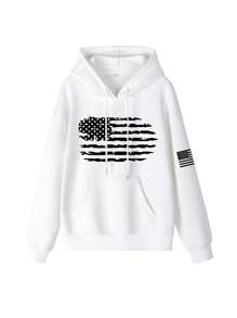 Men's Hooded Sweatshirt, Hot Selling Model Essential For Autumn/Winter, Long Sleeve Top - White - View 2