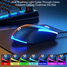 HP Bộ bàn phím và chuột chơi game KM300F Bàn phím cảm ứng cơ Chuột Có thể điều chỉnh 1000DPI Đồng bộ hóa đèn nền đầy màu sắc Cắm và chạy Lựa chọn hàng đầu cho người mới bắt đầu chơi thể thao điện tử - màu đen - Xem 4