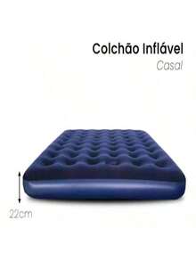 Bestway Double Inflatable Mattress, Resistant 300 Kg + Air Pump - 藍色 - 查看 3