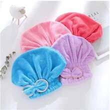Magic Hair Drying Cap Absorbent Shower Cap Microfiber Towel - ngẫu nhiên - Xem 5