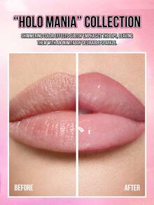 MISSLYN-HOLO SHINE唇彩，持久闪亮，闪耀水钻光泽，品牌彩妆，面部彩绘化妆品，适合女性和女孩，冬季完美之选，Y2K风格，时尚百搭，适合生日、情人节、派对、新年等各种场合，最佳礼品之选，纯素且不经动物实验 - 16 粉紅花 - 查看 7