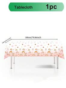 Juego de vajilla de 10 piezas con platos y servilletas de colores bohemios y arcoíris rosados para fiestas de cumpleaños, incluye platos de papel de 7 pulg/9 pulg, vasos de papel de 9 oz - Multicolor - Ver 11
