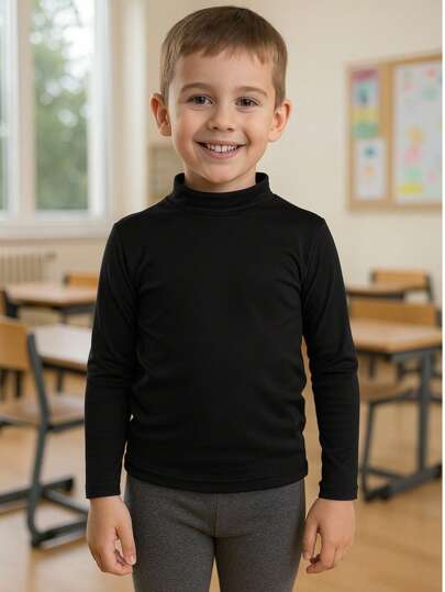 Blusa Térmica Infantil Escolar Menina Menino Segunda Pele Uniforme frio inverno flanelada forrada quentinha