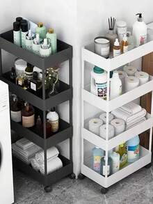 Carrito De Almacenamiento Multiusos Para La Cocina 4 Niveles - Negro - Ver 9