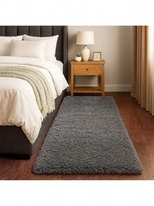 Soft Plush Extra Soft Runner Rug 2 Meters X 60 Cm - 灰色 - 查看 2