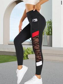1 buc pantaloni de yoga pentru femei, colanți de fitness pentru sport în aer liber, pantaloni strâmți cu talie înaltă, confortabili, respirabili, care absorb umezeala