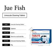 Kettle Cleaning Effervescent Tablets. Convenient Soaking, No Scrubbing Required. Dissolves Scale And Keeps The Kettle Body Clean And Well Maintained.