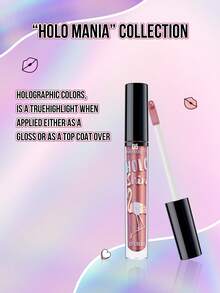 MISSLYN-HOLO SHINE Lip Gloss, Long-Lasting Shimmer, Sparkling Diamond Luster, Branded Makeup, Face Painting Cosmetics, Suitable For Women And Girls, Perfect For Winter, Y2K Style, Fashion , Suitable For Birthday, Valentine's Day, Party, New Year And Other Occasions, Best Gift Choice, Vegan And Cruelty-Free - 05 SỐT VÀNG HỒNG - Xem 3
