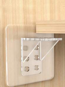 30 piezas Clavijas de soporte para estantes, Clips adhesivos para estantes, Clavijas para estantes de gran resistencia, Adecuados para gabinetes de cocina, estanterías, armarios, Fijadores transparentes para estantes de gabinete, Para uso doméstico - transparente - Ver 2