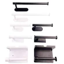 1 件免打孔自粘式壁挂式纸巾架、纸巾盒、毛巾架、厨房收纳整理器、收纳整理器、厨房卷纸架，易于安装，适用于厨房、浴室、橱柜下、水槽、阳台等。也适用于保鲜膜/铝箔收纳、圣诞礼物/万圣节礼物、节日装饰。