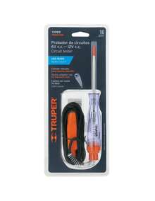 TRUPER DC Circuit Tester 20 Cm, With Alligator Clip - Orange - View 4