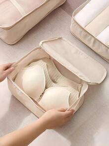 9 Peças Conjunto de Organizadores de Viagem, Bolsas de Armazenamento com Zíper de Grande Capacidade para Roupas, Sapatos, Cosméticos, Cubos de Embalagem de Bagagem Portáteis, Bolsa de Viagem Dobrável, Bolsa de Academia, Bolsa de Roupas Sujas