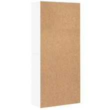 Aparador Alto Larryhot Blanco 80x35x180 cm Madera de Ingeniería, Hermoso y Práctico, Ideal para Almacenaje y Decoración del Hogar - Blanco - Ver 5