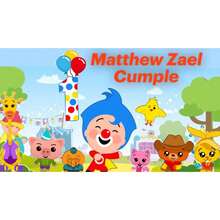 Cartoon Cute Birthday Party Backgrounds Bunting Animals Payaso Plim Plim Theme Photography Backdrops