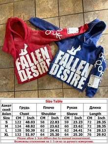 Letter Hoodie For Men Women, Graphic Hoodies For Men, Cute Hoodies, Y2k Hoodie, Streetwear Hoodies, Aesthetic Hoodies, Sweatshirt Jacket Fall Goth Grunge Hooded Tops Cool Clothes, Red Stylish Sweatshirt - 紅色 - 查看 5