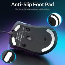 ATTACK SHARK R1 Wireless Gaming Mouse 55g, 18000 DPI Optical Sensor, Tri-Mode Connection (2.4G/BT5.2/Cable), Ergonomic Design, 20 Million Clicks, For PC/Notebook/Win - 黑色+貼紙 - 查看 7