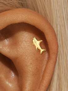 1Pc Tiny 925 Sterling Silver Cartilage Helix Piercing Stud For Women Minimalist Stud Earring Perfect For Daily Wear Bridal Jewelry Fine Jewelry