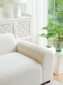 1 pieza Cojín de sofá grueso de unicolor estilo bohemio - Jacquard artesanal, antideslizante y fácil de limpiar, para todas las estaciones, lavable a máquina, apto para mascotas, tela de felpa suave - Perfecto para la decoración del hogar en la sala de estar, dormitorio, oficina.