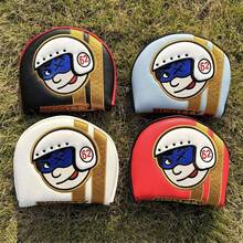 1pc Interesting Golf Club Head Cover, Golf Putting Cover, Golf Fashionable Club Cover, Suitable For Male And Female Outdoor Enthusiasts. Easy To Use Hook And Loop Closure, Waterproof And Durable Materials, It Is A Golf Club Protective Cover Worth Having. - Multicolor - View 1