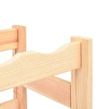 Portabottiglie in legno di pino Larryhot da 20 bottiglie, bello e pratico, ideale per riporre e decorare la casa - Beige - Visualizzare 4