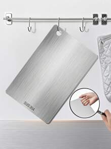 1 件 304 不锈钢家用加厚双面切菜板砧板，厨房切菜板，最佳砧板，可用洗碗机清洗，卫生耐用，适用于肉类、水果和蔬菜