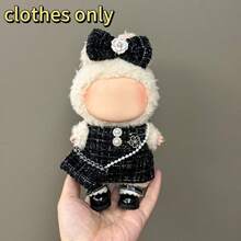 Conjunto de accesorios de ropa intercambiable de 17 cm para muñeca, llaveros, conjuntos de vestidos con fragancia para LABUBU, regalo de regreso a clases, colección de verano, regalo de cumpleaños/festividad - Multicolor - Ver 3