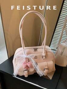 Women Shoulder Bags - 粉紅色的 - 查看 4