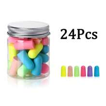 10/24/60/120个聚氨酯慢回弹防噪音耳塞，适用于听力保护、睡眠学习和大声活动