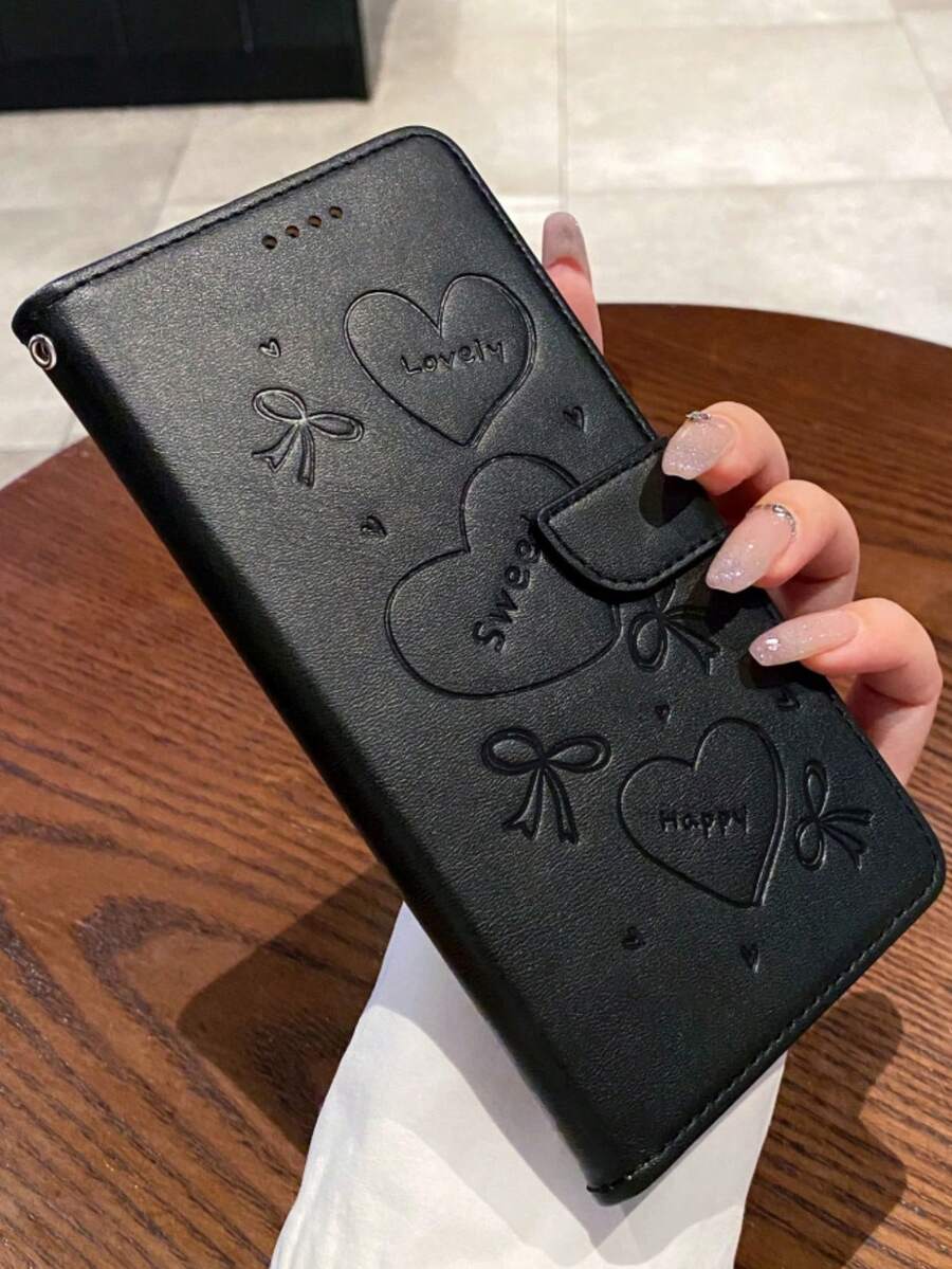 Flip Cover Case + Kickstand Case + High-Craftsmanship + Full Set Phone Case Compatible With Samsung S24U/S25U, Redmi Note 13 Pro/14 Pro; Faux Leather Case Compatible With Xiaomi Redmi Note 11/12/13/14 Pro; Phone Case Compatible With IPhone 16 Pro Max/17 Pro Max/15/14/13/12/11/XS Max/Pro Max Waterproof Shockproof Anti-Fall Scratch Resistant - Black - View 1