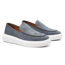 Men's Suede Loafer Lined With Insole - 灰色 - 查看 3