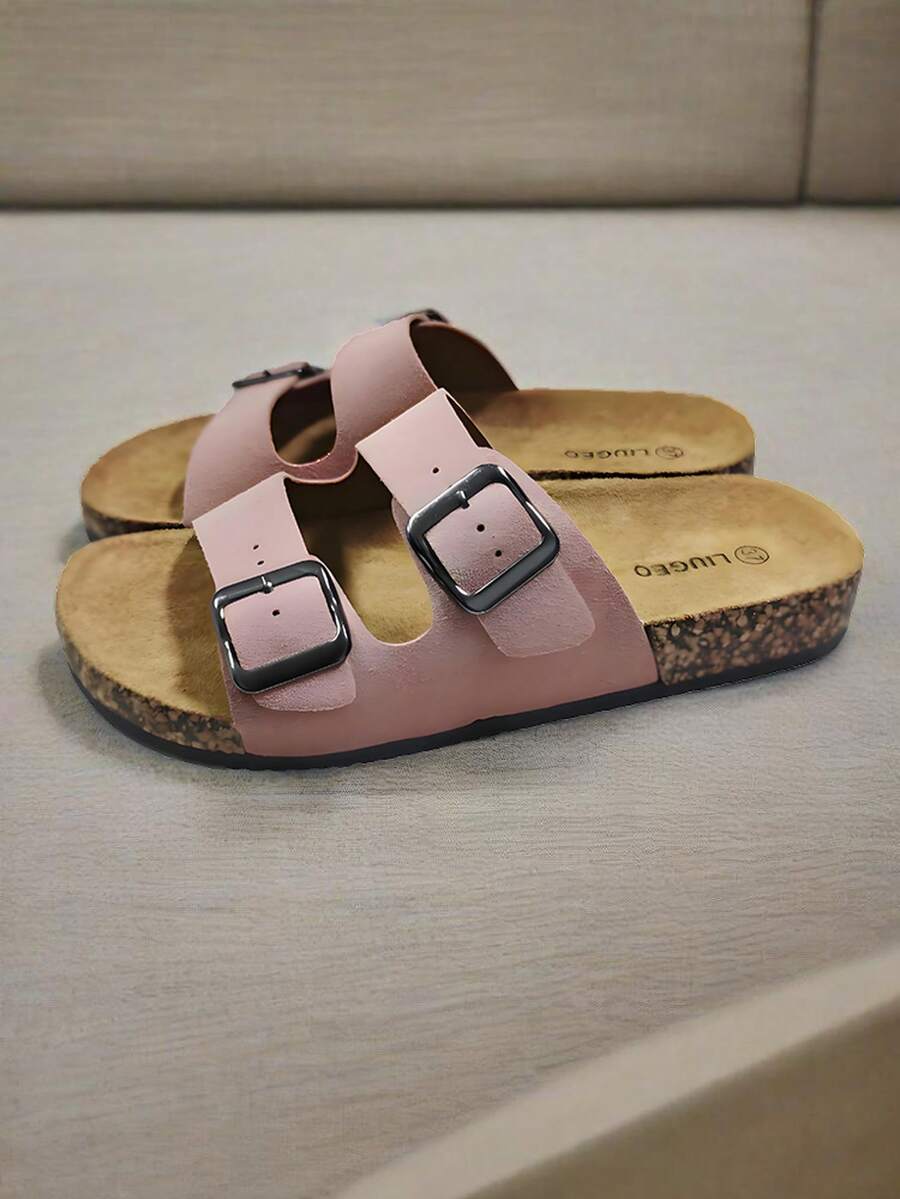 Dép xỏ ngón chống trượt kiểu dáng ngày lễ thời trang, quai đôi, khóa kép, đế mềm, thoải mái, dành cho nữ, thích hợp cho Giáng sinh, Halloween, ở nhà, hẹn hò, mua sắm, đi làm, tiệc tùng, kỳ nghỉ ở bãi biển - Hồng - Xem 1