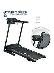 Folding Electric Treadmill. Bluelander - Black - View 2