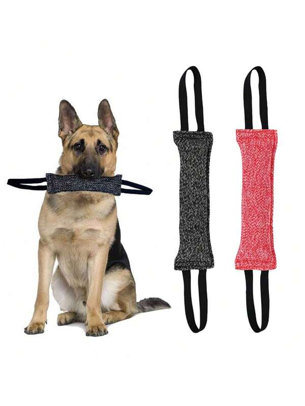 1pc - Dog Training Supplies Chew Stick Chew Pulling Pet Toy Double Side Handle Professional Tear Resistant Chew Pulling