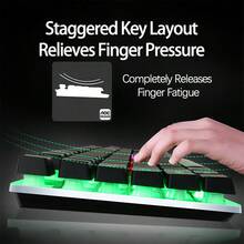AOC KM100 Keyboard And Mouse Set Is A Great Tool For Gaming. Colorful Backlight Ignites The Gaming Atmosphere. Mechanical Keyboard + Gaming Mouse With Precise Linkage. Splash-Proof Protection. White - White - View 3