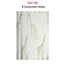 1 件复古长颈鹿纹理艺术印花防水浴帘/挂毯，奢华元素浴室装饰挂件，12 个挂钩，防水涤纶面料，可机洗，适用于酒店、公寓、家居，35 英寸 X 70 英寸、47 英寸 X 70 英寸、59 英寸 X 70 英寸、70 英寸 X 70 英寸秋季装饰浴室配件返校