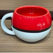 pokemon 1pc Ceramic Mug, Bow Handle Coffee Cup, Office Latte, Coffee Cup, Matcha Cold Brew Cup, Commercial Dessert Cup, Suitable For Afternoon Tea, Shopping, Photo Shooting, Birthday Gift