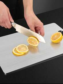1 件 304 不锈钢家用加厚双面切菜板砧板，厨房切菜板，最佳砧板，可用洗碗机清洗，卫生耐用，适用于肉类、水果和蔬菜