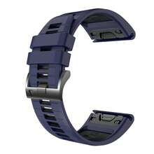 Dây đeo đồng hồ Quick Fit 22/20/26mm tương thích với Garmin Tactix 8 47/51mm/Descent G2/Mk3/Mk3i 43/51mm/Enduro 3/2/Fenix8 47/51/43mm/Fenix E/7/7x/7s/5S/5/5X Plus/6S/6/6XPro, Dây đeo đồng hồ thể thao bằng silicon mềm cho Forerunner 965/Quatix 7/7pro/Epix Pro 42MM - A - Xem 32