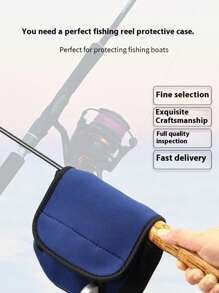 Fish Speed Reels Cover Case, Nylon Neoprene Waterproof Breathable Materials Protector Soft Bag