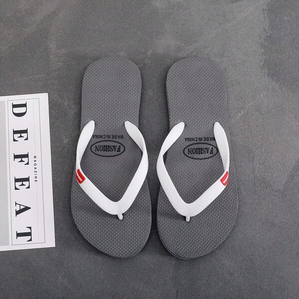 Chanclas para hombres, pantuflas cómodas y resistentes al desgaste, sandalias tipo chancla minimalistas casuales para uso en exteriores/playa