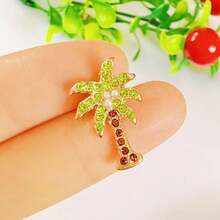 1 chiếc trâm cài áo hình cây cọ bằng hợp kim kẽm, quà lưu niệm du lịch của quốc gia Ả Rập Saudi Trung Đông, phụ kiện ghim cài áo hình cây cọ bằng kim loại Ả Rập cổ điển - cây chà là - Xem 6