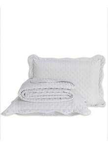 Bedspread Kit Queen Double-Sided 3 Pieces 400 Thread Count Micropercal With Pillowcase Soft Touch Luxury Balle - Beige - View 10