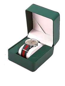 Caja de regalo clásica de reloj negro brillante, caja de empaque pequeña para regalo, adecuada para regalos del Día del Padre, Día de Acción de Gracias, Día de San Valentín - Unitalla - Ver 15