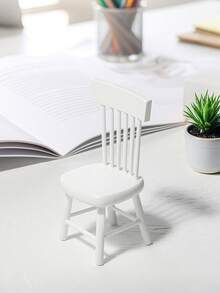 1:12 Puppenhaus Mini Weißer Esszimmertisch Set, 1 runder Tisch & 2 Stühle Miniatur Möbel Modell, Schlafzimmer Szene Dekoration, Vintage Esstisch, Schreibtisch Dekoration, Puppenhaus Zubehör, Handwerk, Retro Heim Dekoration Modell, Geschenk für Feiertage, Geburtstag, Weihnachten, Halloween, Farbe ins Leben bringen.